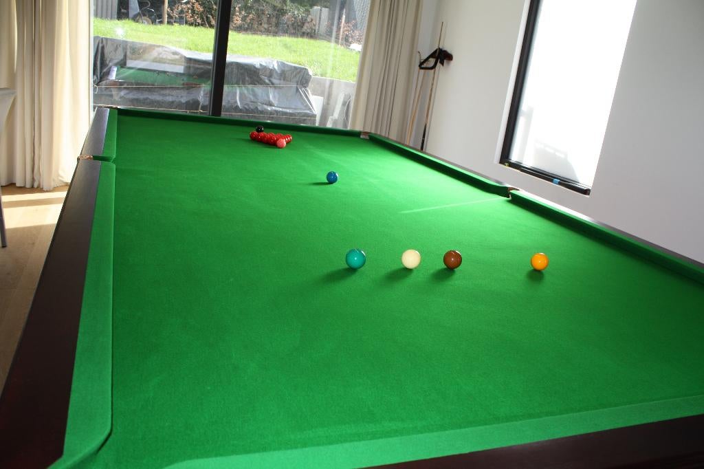 12 ft snookertafel / biljart / pool – TOPSTAAT – compleet, Sport en Fitness, Ophalen, Zo goed als nieuw, Snookertafel
