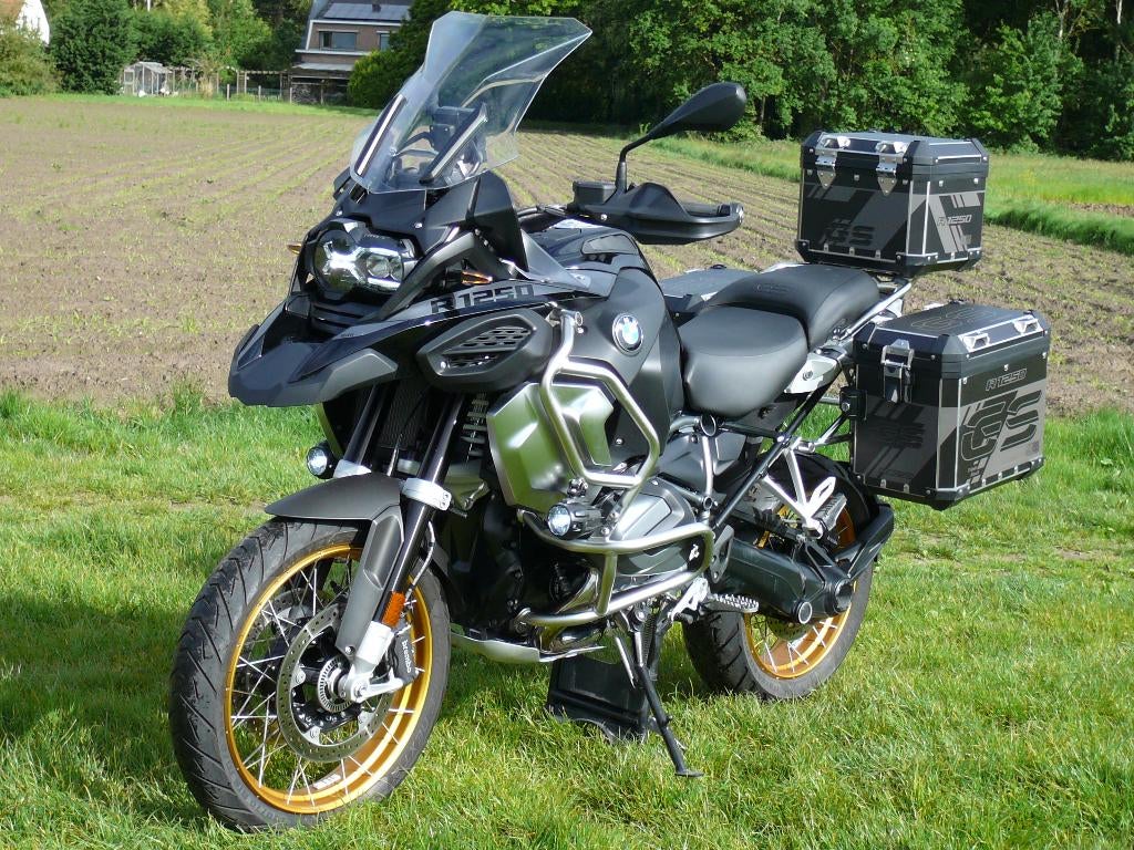 BMW R 1250 GS ADVENTURE TRIPLE BLACK FULL OPTION, Motoren, Handvatverwarming, 2 cilinders, Occasion, 1254 cc