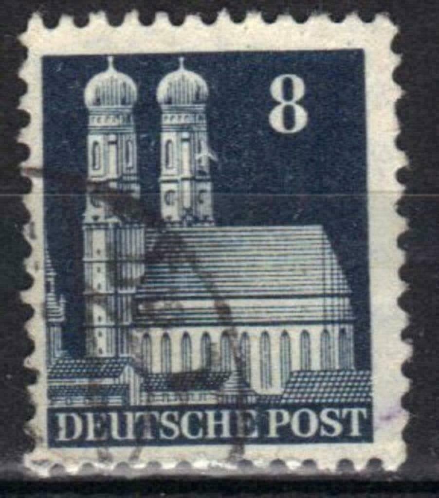 Duitsland Bizone 1948 - Yvert 46 - Monumenten (ST), Verzenden, Gestempeld