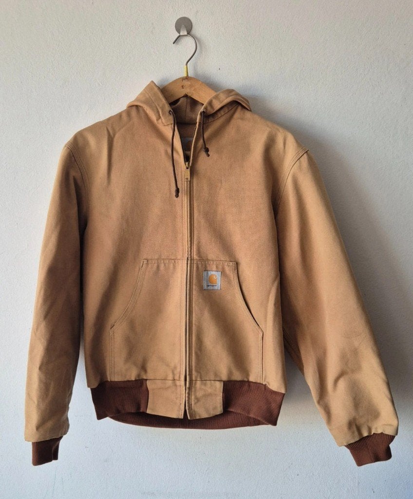 Vintage Carhartt Active Jacket J03BRN M, Kleding | Heren, Bruin, Maat 48/50 (M), Carhartt, Ophalen of Verzenden