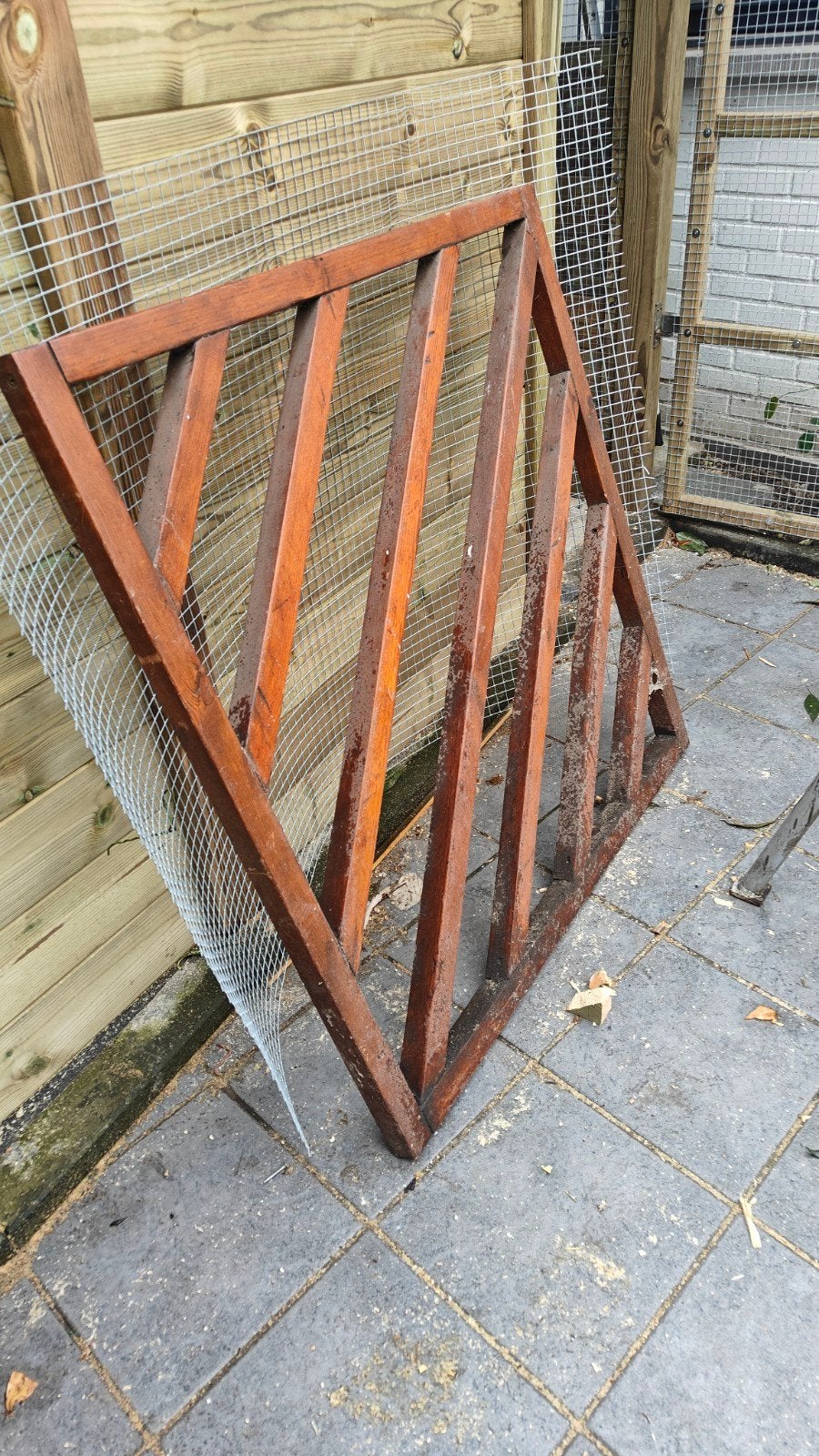 houten hekje, Ophalen, Gebruikt, Hout, Tuinhek