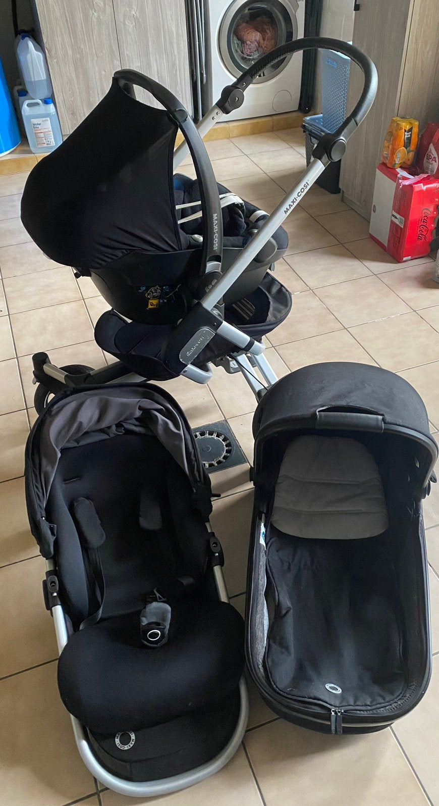 Maxi cosi buggy, Ophalen, Gebruikt, Combiwagen, Met autostoeltje