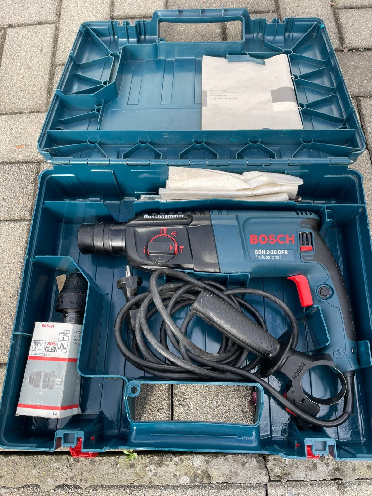 GBH 2-26 DFR blauwe Boch, Bricolage & Construction, 600 watts ou plus, Enlèvement, Utilisé, Mécanisme de percussion