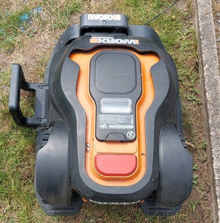 Worx landroid 1200m² robotmaaier, incl draad, pinnen & garag, Jardin & Terrasse, Tondeuses robotisées, Enlèvement