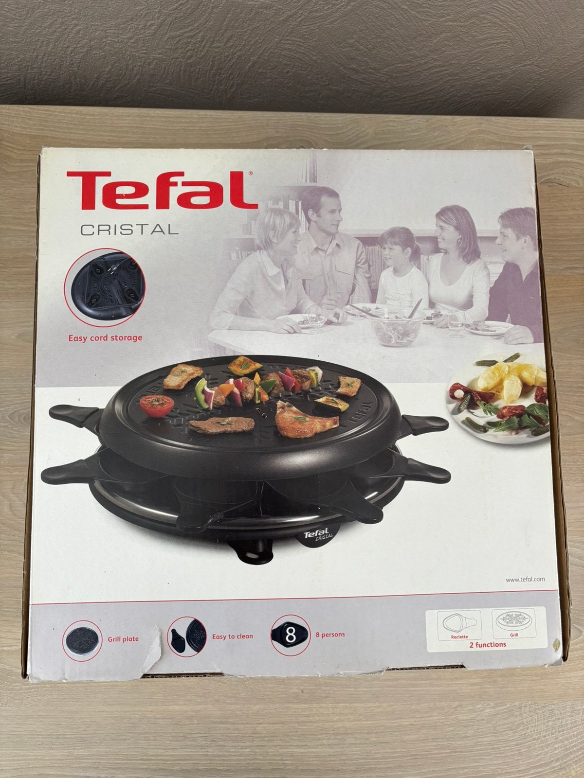 Elektrische raclette en grill voor 8 personen, Ophalen, Zo goed als nieuw