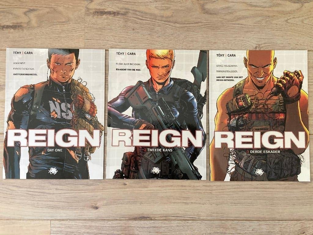 Reign - 3 delig (Vax/Cara), Livres, BD, Comme neuf, Série complète ou Série, Enlèvement ou Envoi
