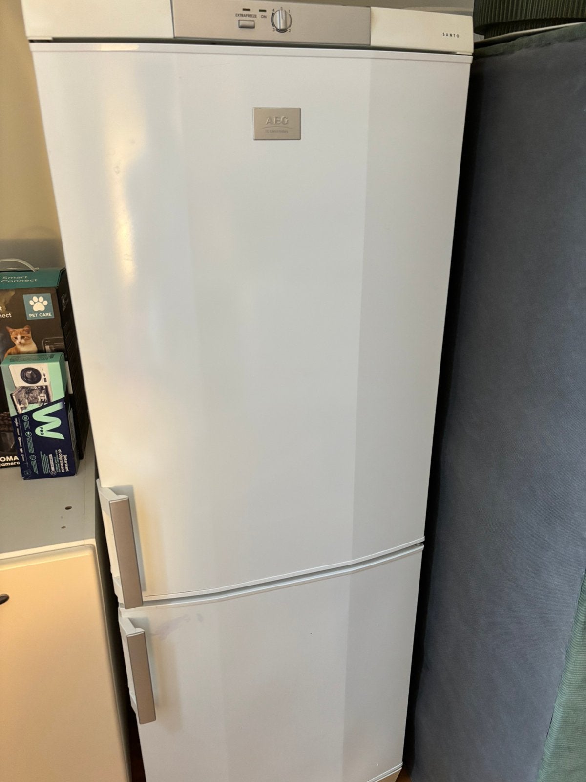 AEG koelkast, Elektronische apparatuur, Ophalen, Gebruikt, Met aparte vriezer, 160 cm of meer