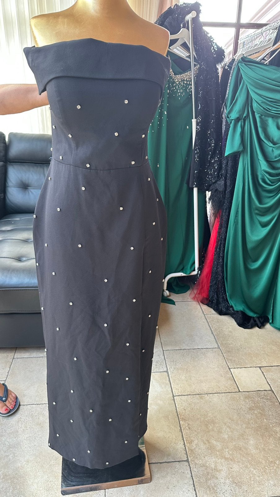 Robe de soirée noire, Enlèvement, Comme neuf, Noir