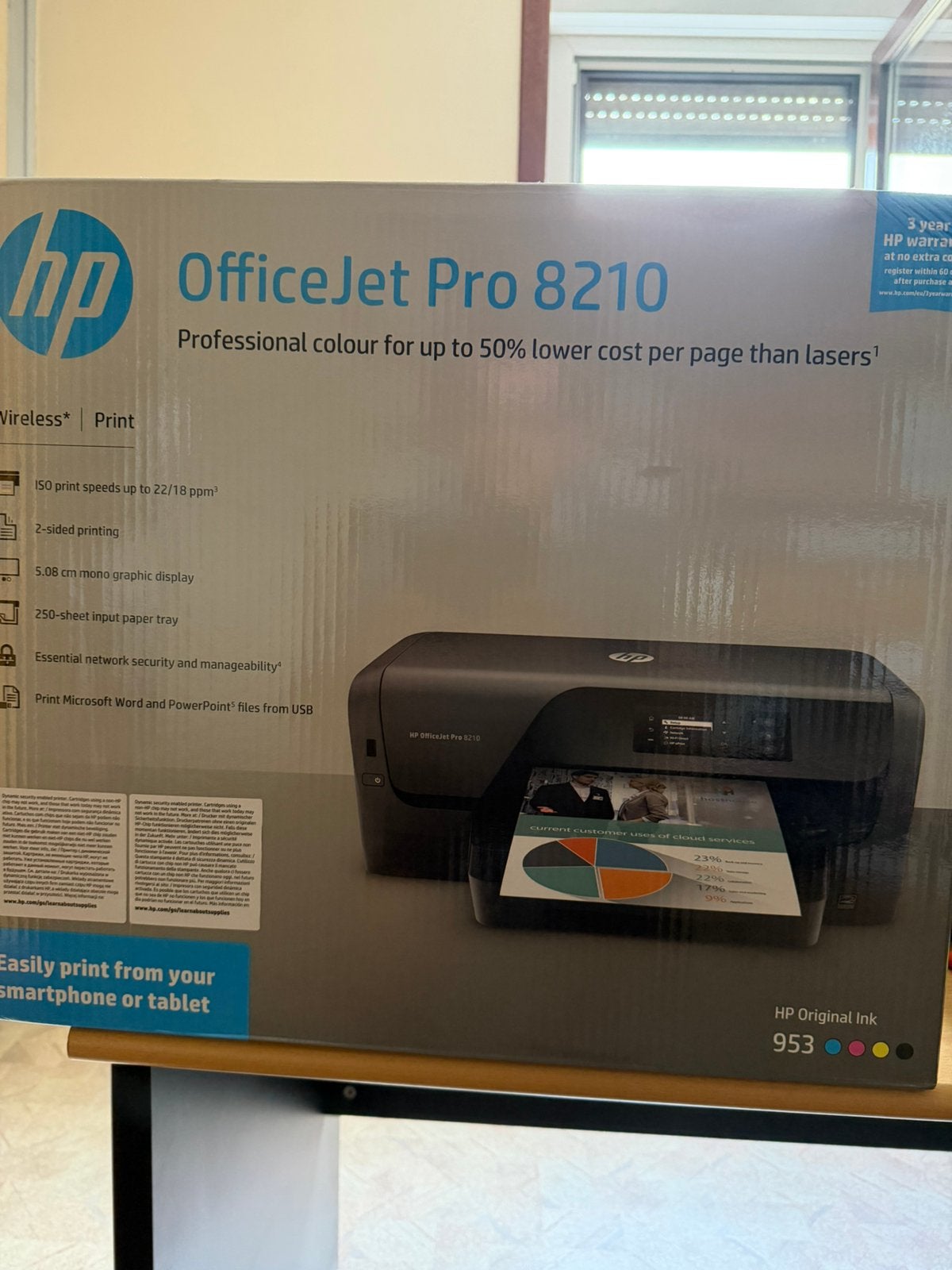 Imprimante HP OfficeJet Pro 8210 Neuve, Informatique & Logiciels, Imprimantes, Enlèvement ou Envoi, Imprimante, Impression couleur
