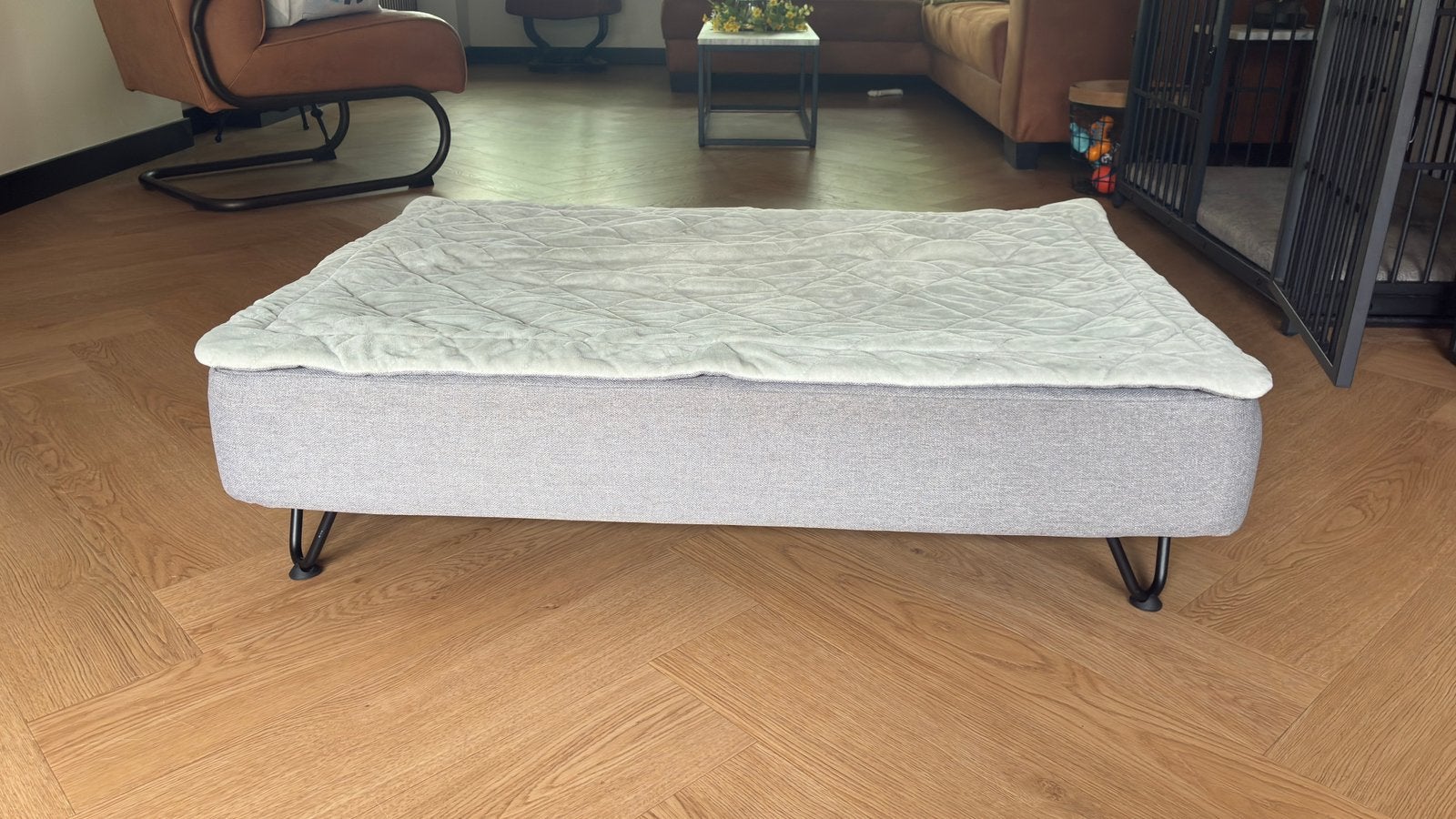 Topology traagschuim hondenmand grijs 105.5 x 71,5 x 15 cm, Dieren en Toebehoren, Ophalen, Zo goed als nieuw