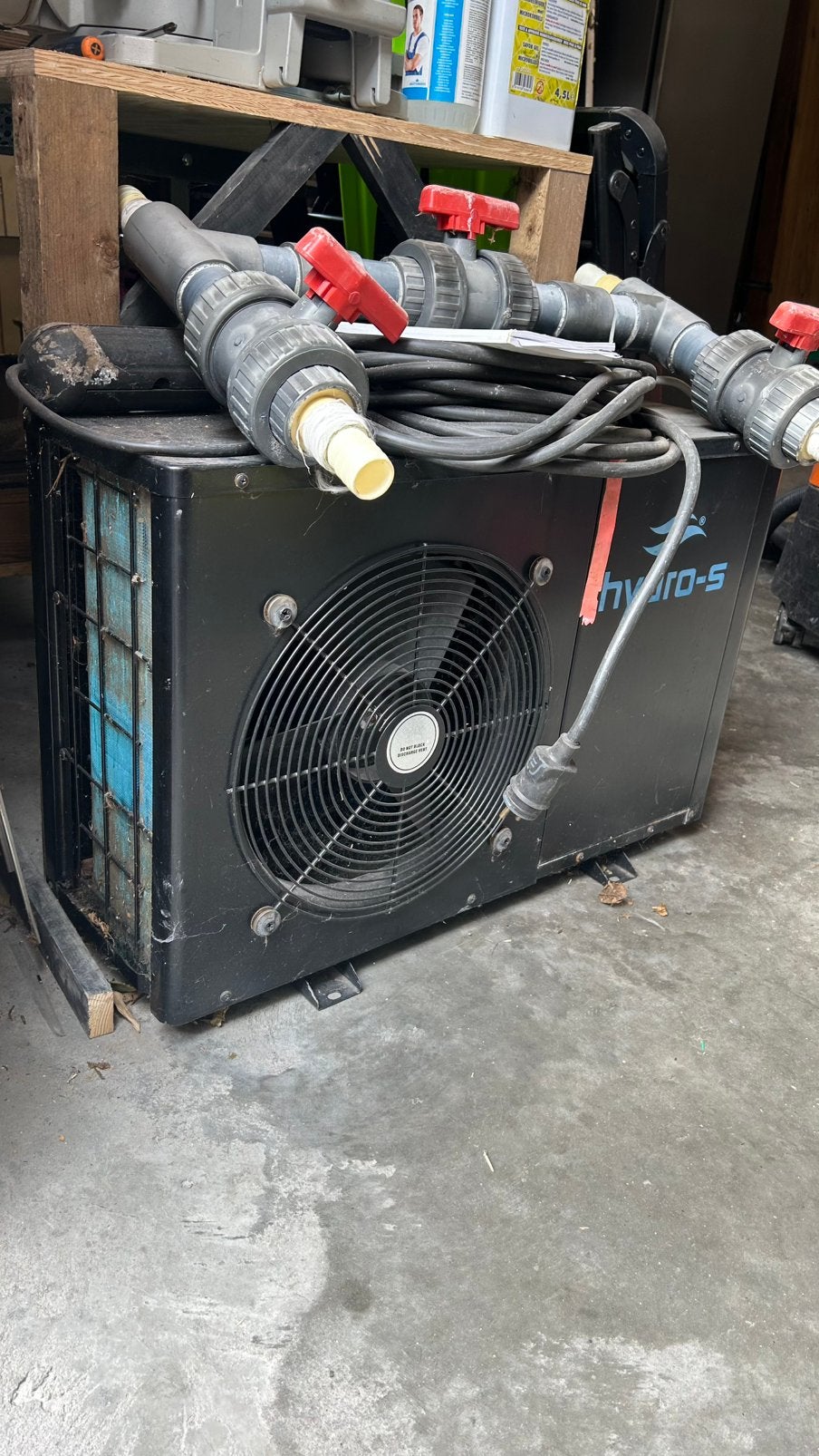 Hydro-S zwembad warmtepomp 230V – Type 5 – Black Horizontal, Enlèvement, Utilisé, Chauffage