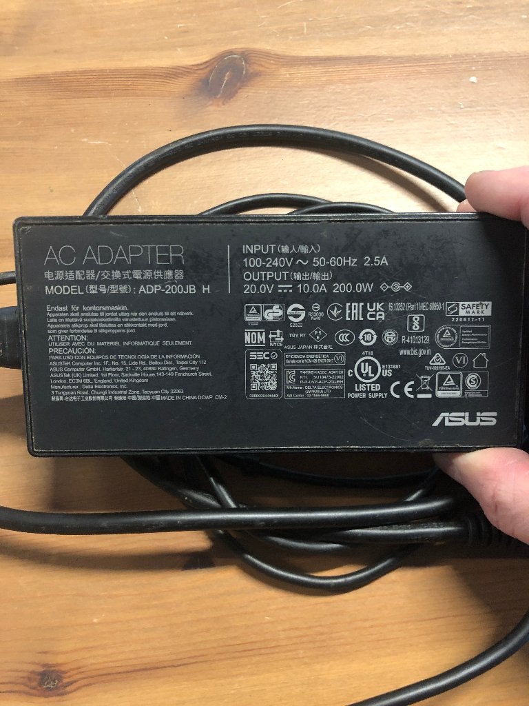 Asus pc-oplader, Computers en Software, Ophalen of Verzenden, Zo goed als nieuw, Asus