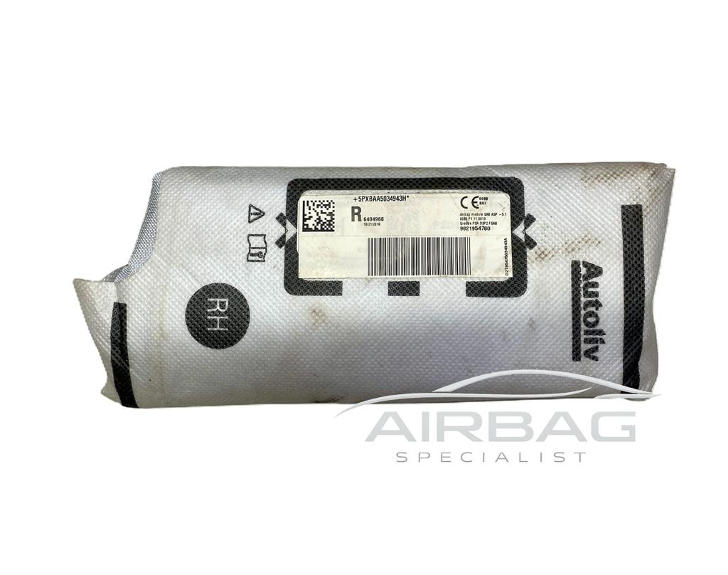 Peugeot 208/2008 2020+ stoel airbag rechts 9821954780, Gebruikt, -, -, Ophalen of Verzenden