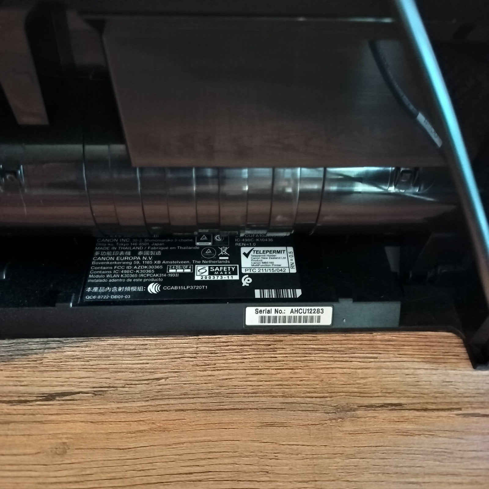 Scanner / printer, Enlèvement