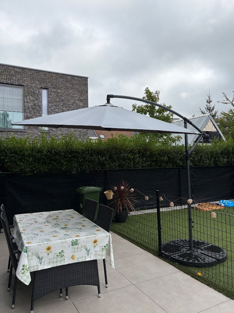 Hangparasol 3 meter te koop, 250 cm à 450 cm, 300 cm ou plus, Enlèvement, Utilisé