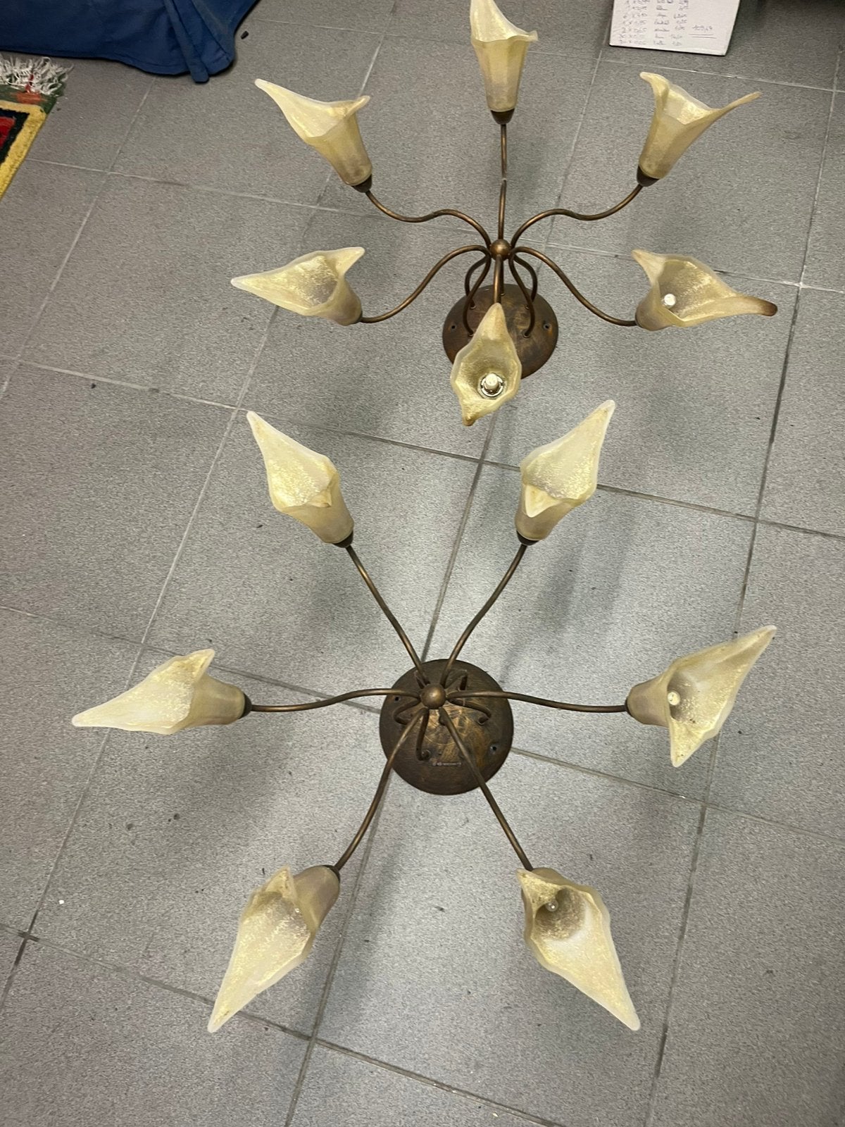 Wandlamp plus plafond verlichting, Huis en Inrichting, Lampen | Hanglampen, Ophalen, Overige fittingen, Glas, Klasiek