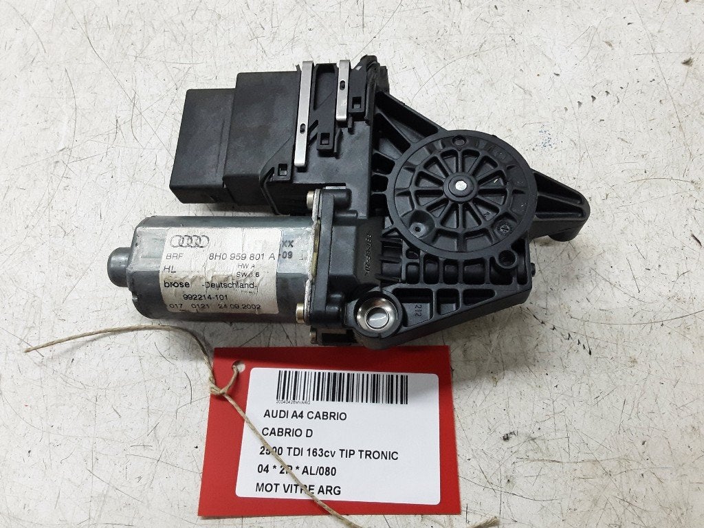 MOTEUR LEVE VITRE ELECTRIQUE ARRIÈRE GAUCHE Audi A4 (B6), Autos : Pièces & Accessoires, Arrière, Mevr. I. Hauben, Audi, Utilisé