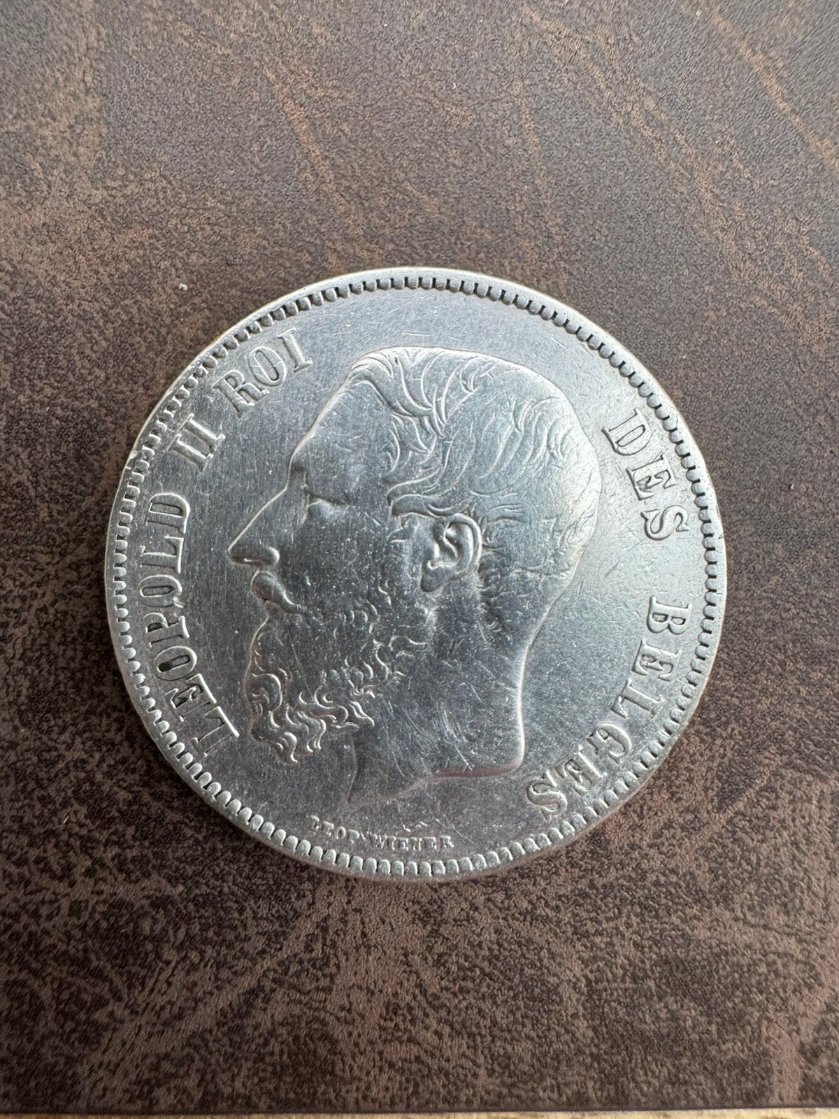 Zilveren Munt Koning Leopold ll 1871, Ophalen, Zilver