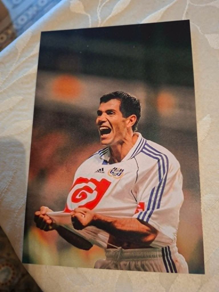 Foto (Repro) Enzo Scifo / RSC Anderlecht, Ophalen of Verzenden, Zo goed als nieuw, Poster, Plaatje of Sticker