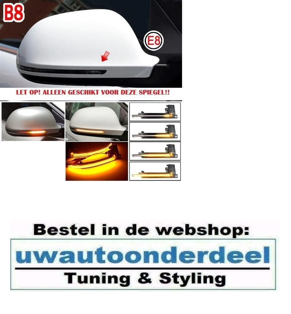 Dynamische Spiegel Led Knipperlichten Voor Audi A4 B8, Verzenden