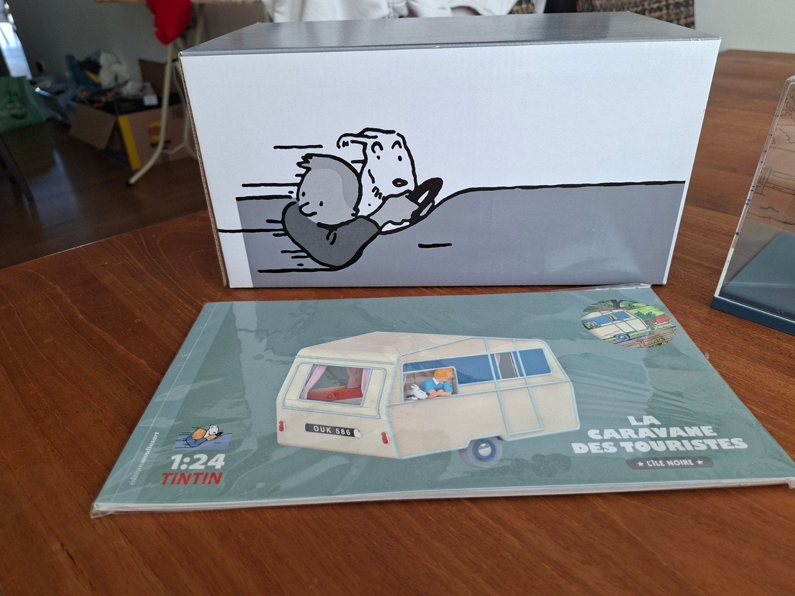 Kuifje la caravane des touristes 1:24, Hobby en Vrije tijd, Modelbouw | Auto's en Voertuigen, Ophalen of Verzenden, Auto