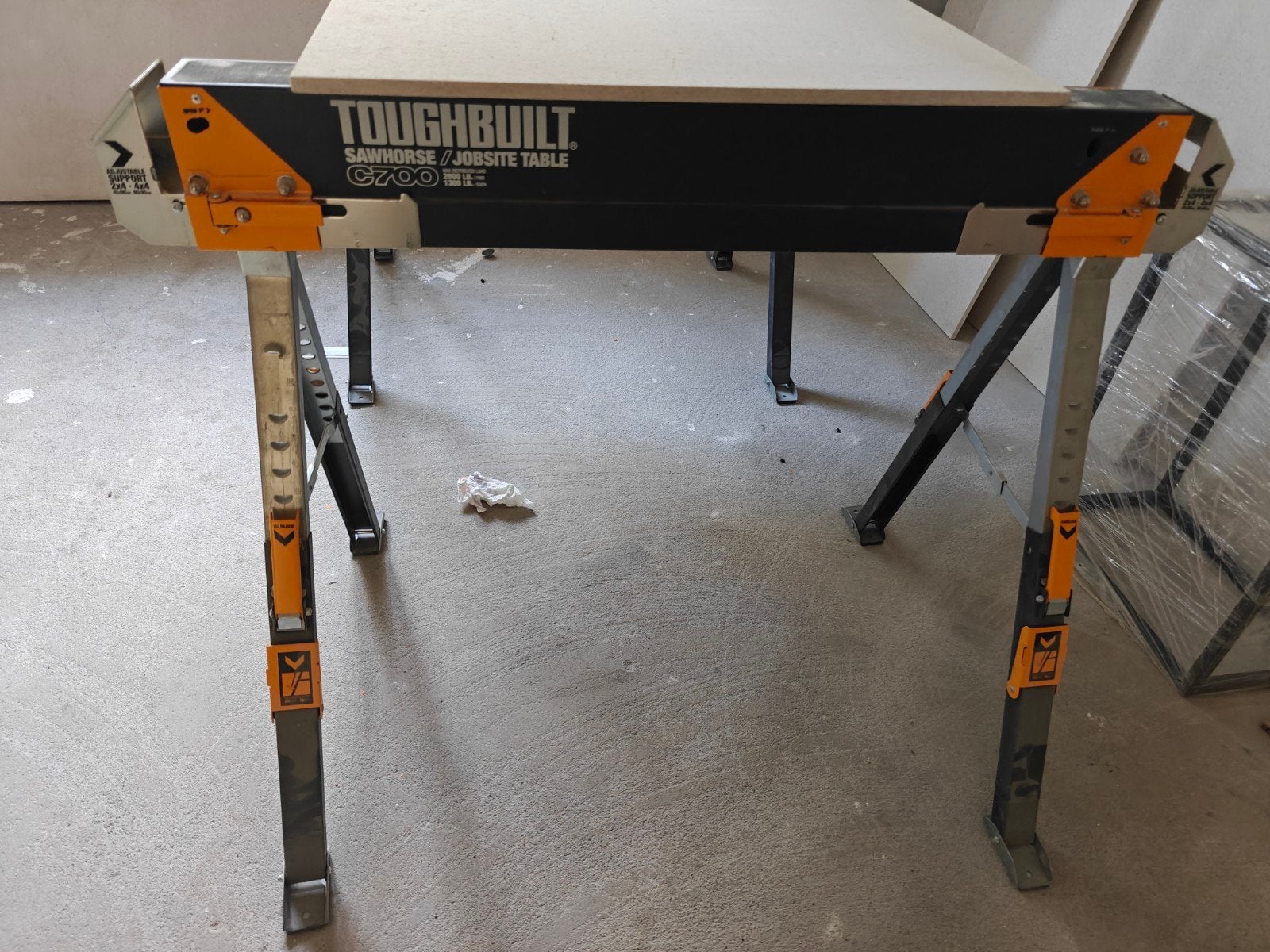 Tréteaux Toughbuild  C700, Enlèvement