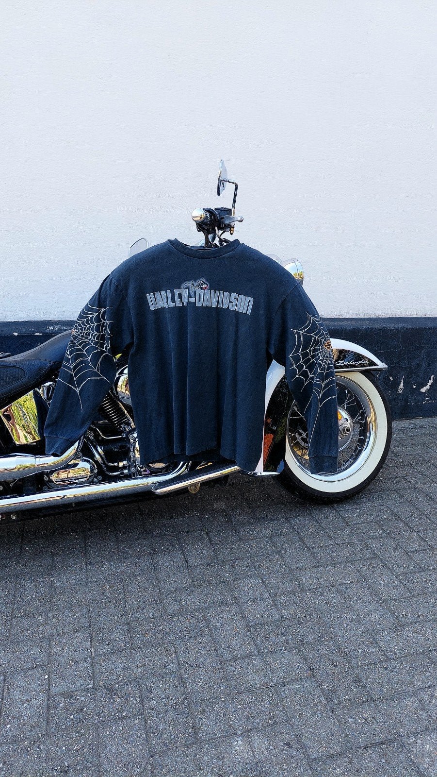 Harley-Davidson vintage shirt, Ophalen of Verzenden, Maat 56/58 (XL), Grijs, Harley Davidson