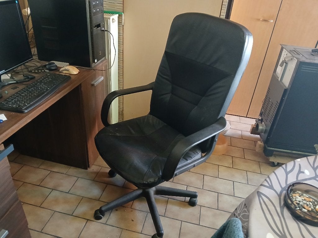 bureaustoel, Huis en Inrichting, Ophalen, Gebruikt, Zwart, Bureaustoel