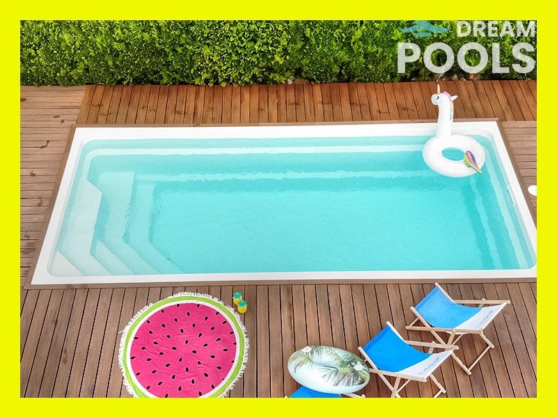 Polyester Zwembad Glasvezel Zwembaden Piscine Coque 6,50m!!!, Rechthoekig, Ophalen, 120 cm of meer, 300 cm of meer