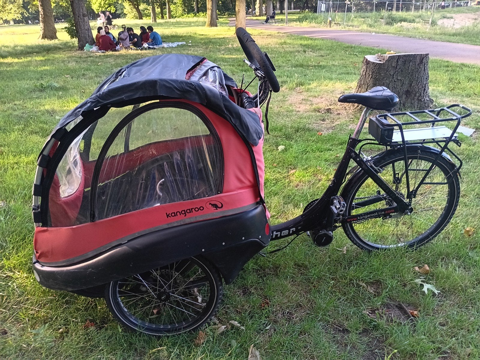 elektrische bakfiets Winther Kangaroo de luxe, Ophalen, Gebruikt, Overige merken