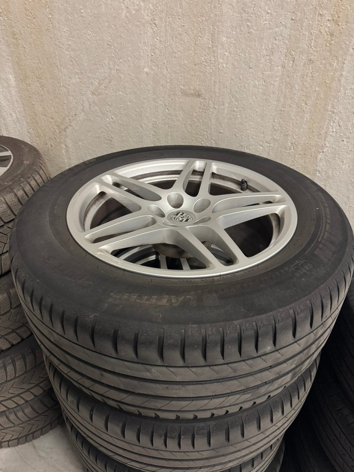 Porsche Macan zomerset 255/55/R18, Michelin banden., Ophalen, 18 inch, Gebruikt, 255 mm