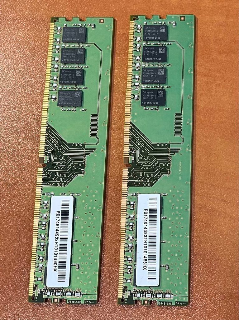 Sk Hynix DDR4 3200-set 16 GB (2x8 GB), Computers en Software, RAM geheugen, Gebruikt, DDR4, Ophalen of Verzenden, Desktop