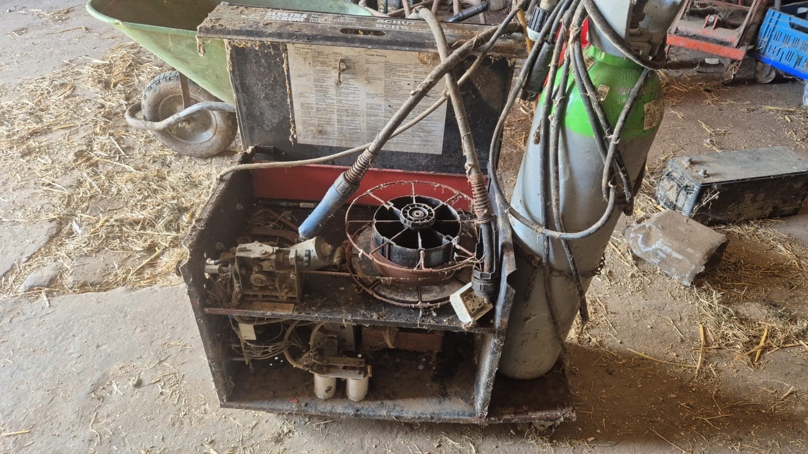 elektra beckum half automaat met gasples, Ophalen