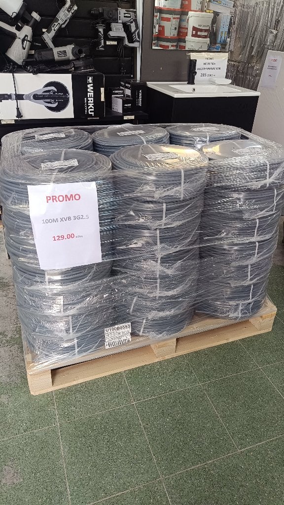 PROMO cable electrique xvb 3G 2.5/100M, Bricolage & Construction, Enlèvement, Neuf