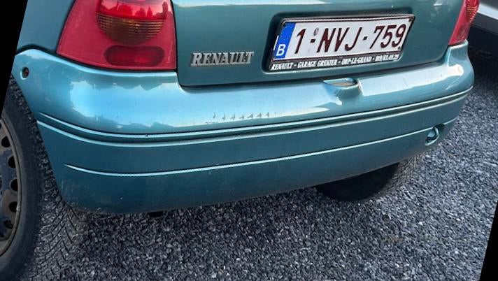 Pare choc arriere twingo 1, Enlèvement
