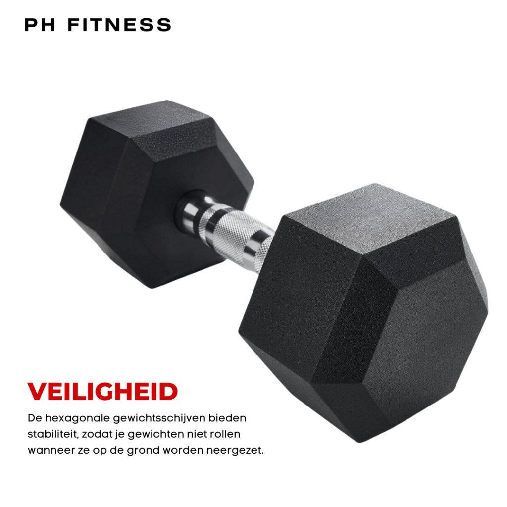 REFURBISHED DEAL - PH Fitness Hexa Dumbbells - Meerdere KG, Ophalen of Verzenden, Nieuw, Benen, Dumbbell