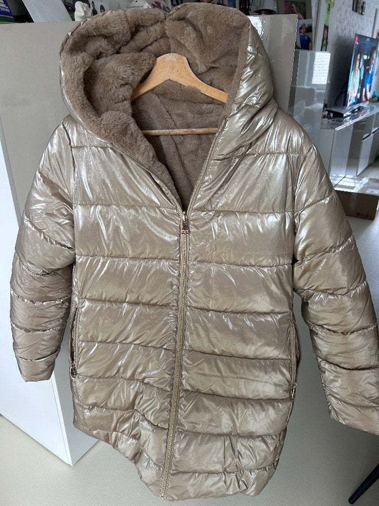 Winterjas dames maat L als nieuw, Enlèvement ou Envoi, Taille 42/44 (L)