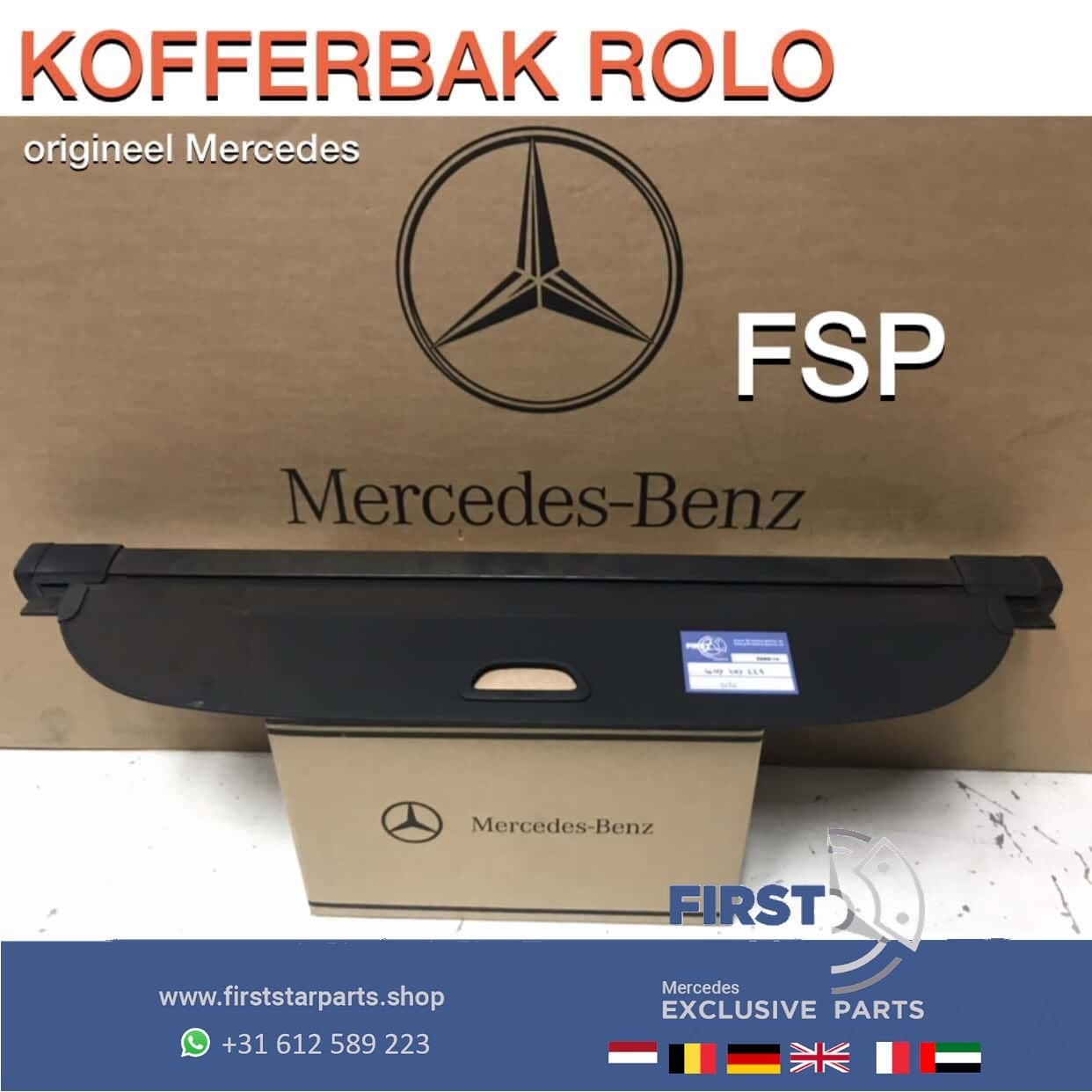 W117 X177 CLA SHOOTING BRAKE KOFFERBAK ROLO ORIGINEEL Merced, Auto-onderdelen, Interieur en Bekleding, Gebruikt, -, Ophalen of Verzenden