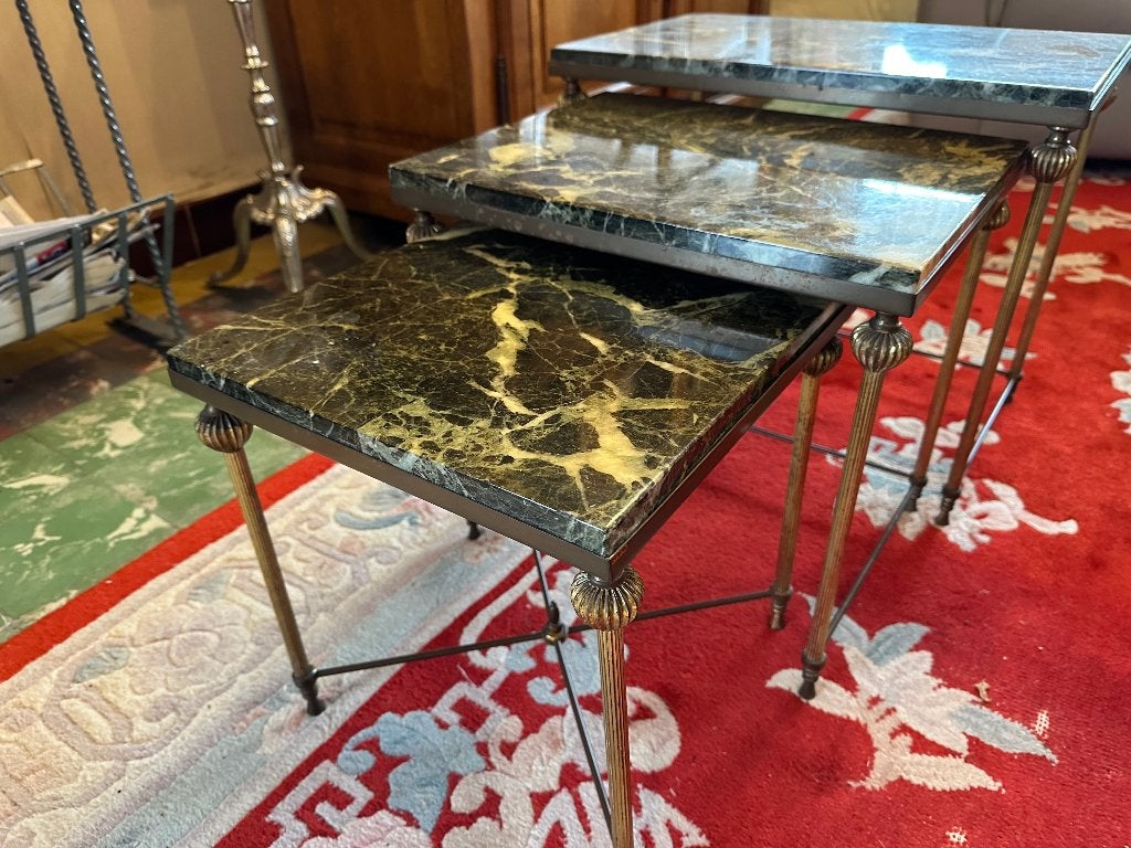 3 Bijzettafels, Huis en Inrichting, Ophalen, Overige materialen, Minder dan 50 cm, Gebruikt