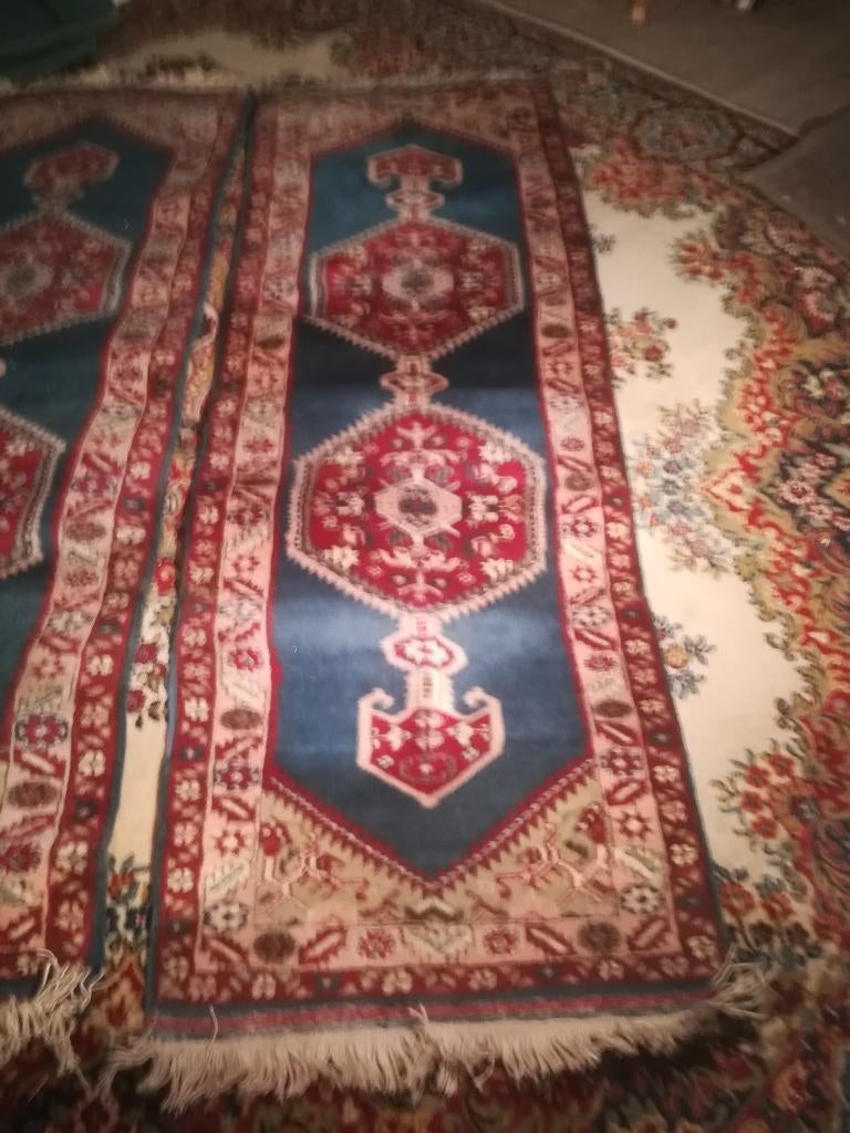 Turks tapijt of traploper, Ophalen, Meerkleurig, Mediterraans, Zo goed als nieuw