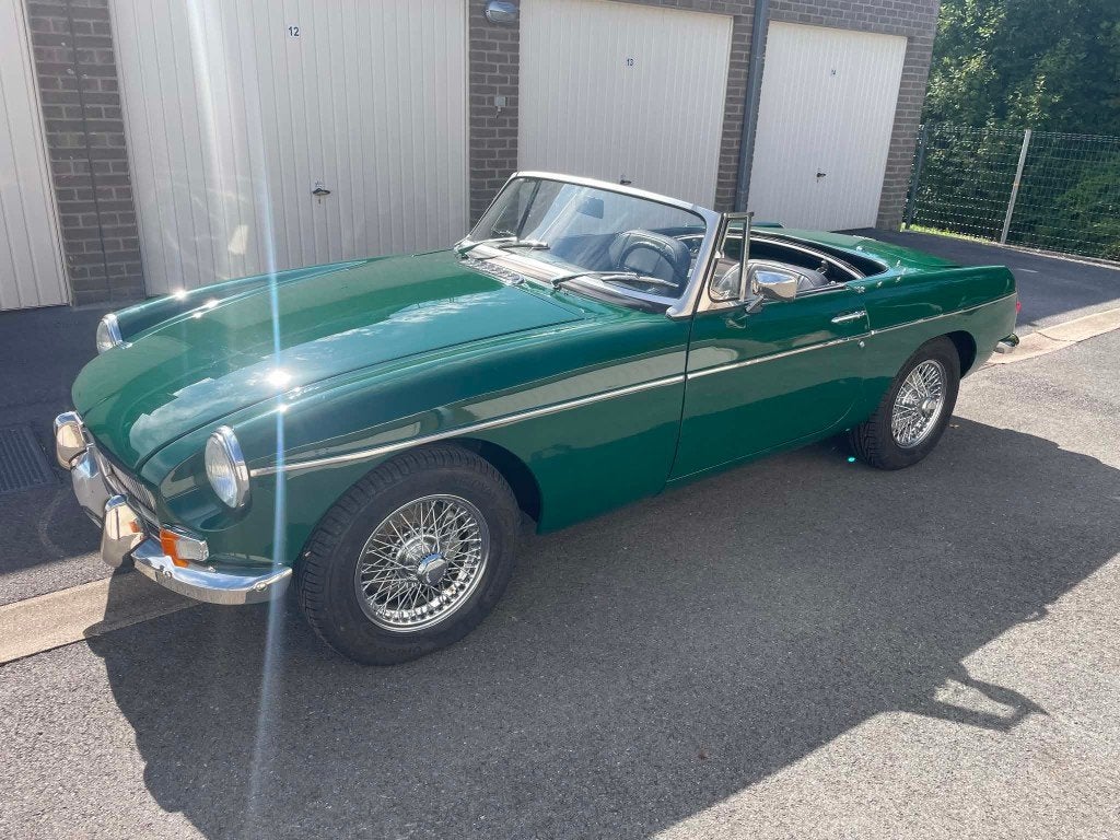 1968 MGB CABRIO, Auto's, Voorwielaandrijving, Zwart, Cabriolet, Overige bekleding