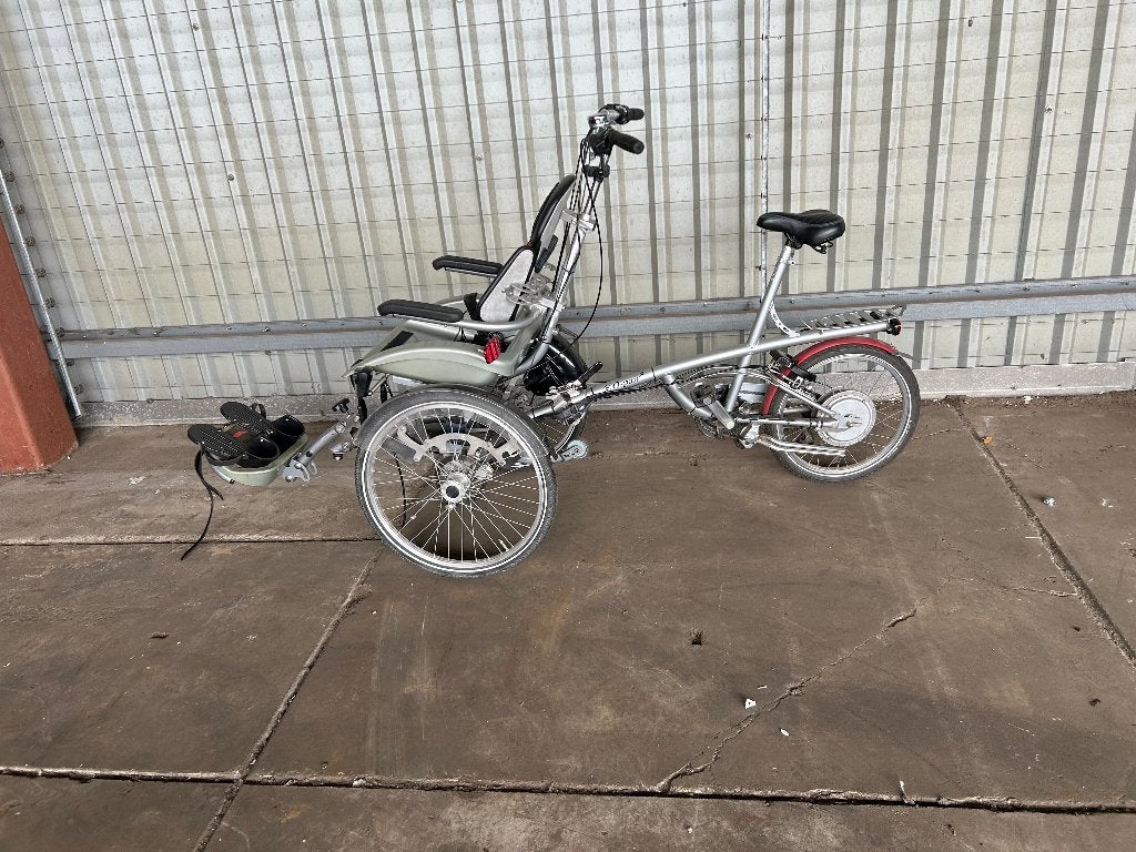 2x Van Raam O-Pair rolstoelfiets – zonder accu, Fietsen en Brommers, Ophalen, Gebruikt, Schijfrem, Van Raam