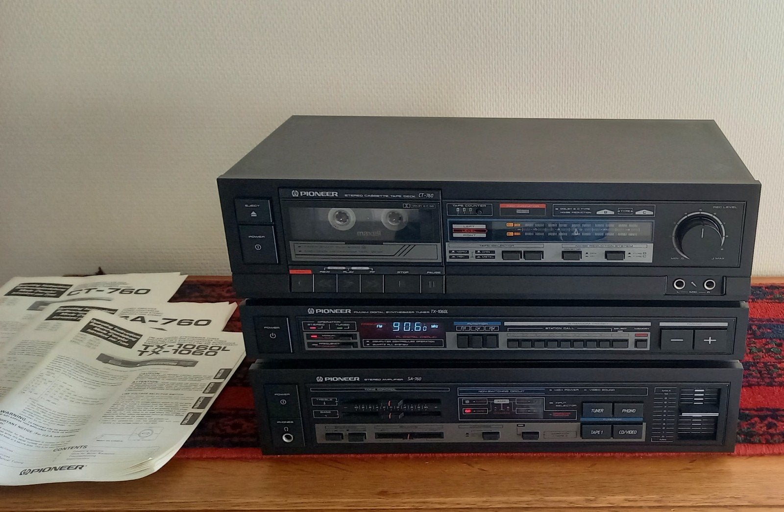 pioneer stereotoren met versterker, tuner en cassettedeck., Audio, Tv en Foto, Ophalen, Losse componenten, Zo goed als nieuw, Pioneer