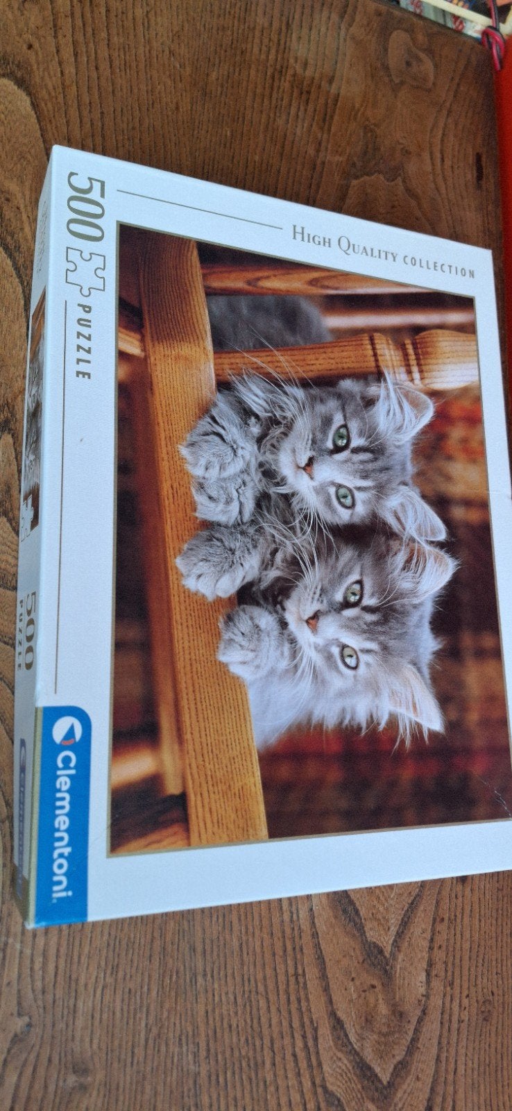 Puzzel 500 stukjes, Ophalen