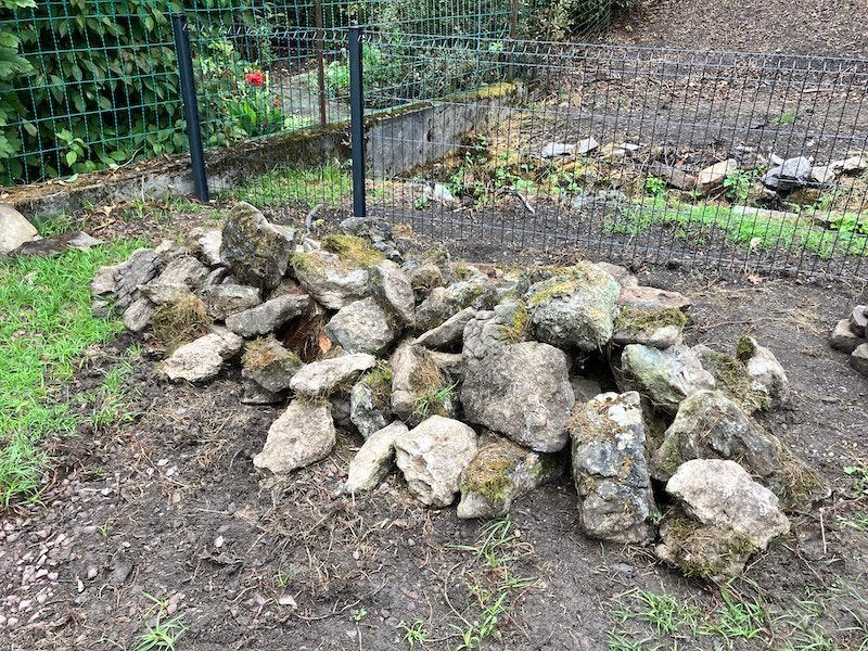 Lot de pierres de rocaille naturelles (env. 1,5 m³), Enlèvement, Utilisé, Pierres naturelles