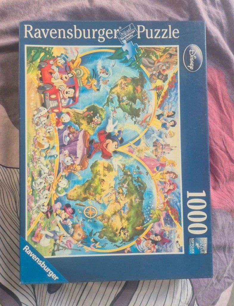 Puzzle disney 1000 pièces, Enlèvement, 500 à 1500 pièces, Comme neuf, Puzzle