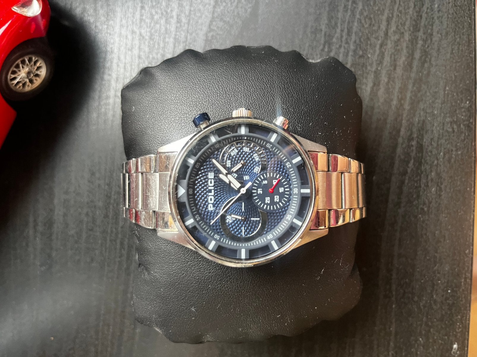 Police Herenhorloge – Blauwe wijzerplaat – Stalen band, Bijoux, Sacs & Beauté, Montres | Hommes, Utilisé, Montre-bracelet, Autres marques