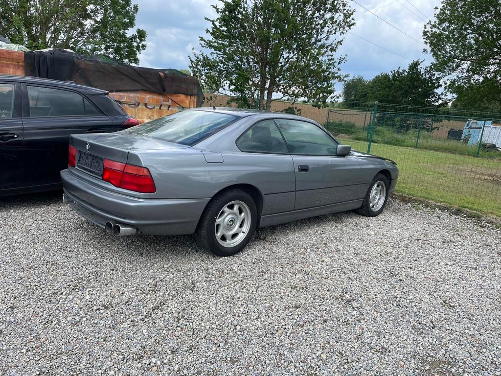 bmw e31 850i van 1992 met brandschade, Auto's, 4 zetels, Achterwielaandrijving, 5000 cc, Zwart