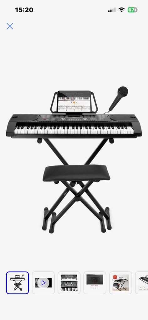Keyboard piano, 61 toetsen, Nieuw, Met standaard, Ophalen