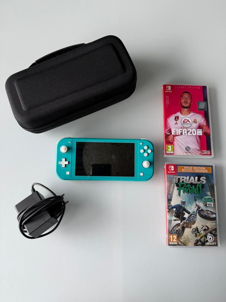 Nintendo Switch, Games en Spelcomputers, Ophalen of Verzenden, Turquoise, Zo goed als nieuw
